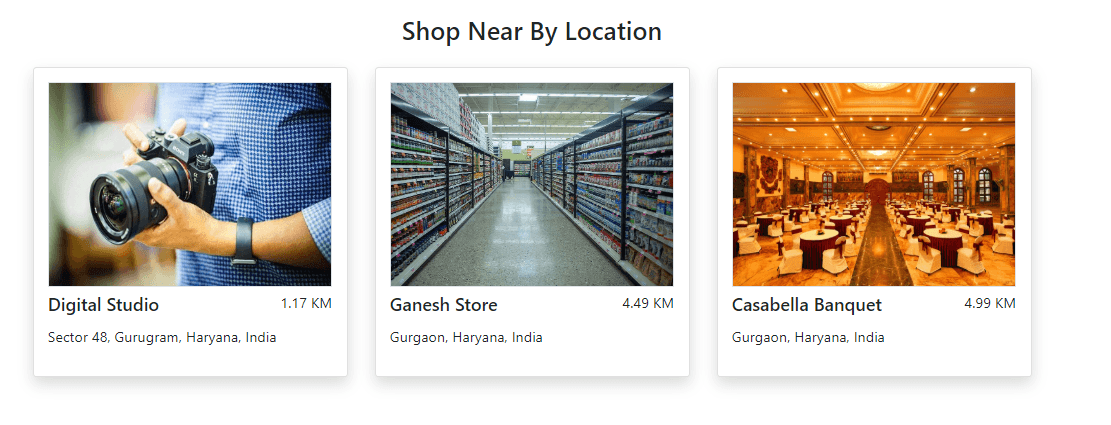 Shop Near By Location