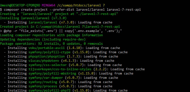 Laravel 7 Passport Auth project