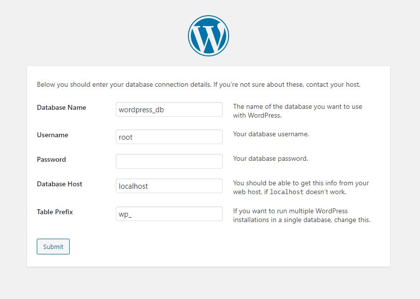 Configure Database