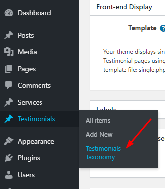 Testimonial Taxonomy