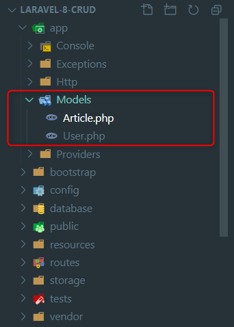 Laravel 8 Folder Structure