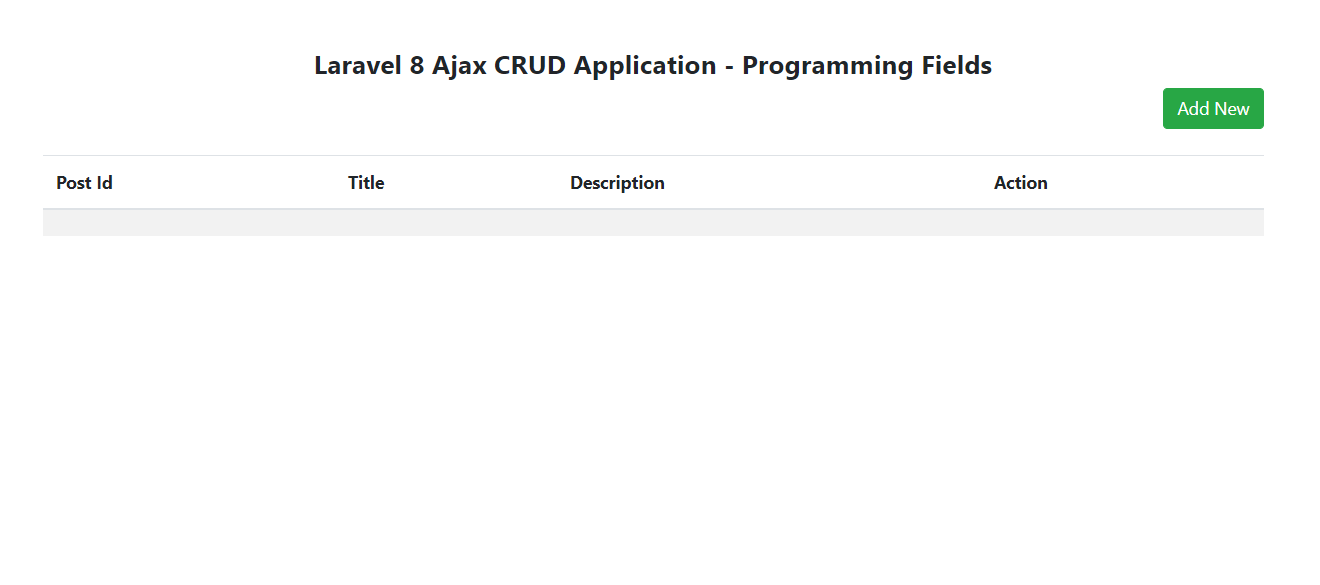Post listing in laravel 8 ajax