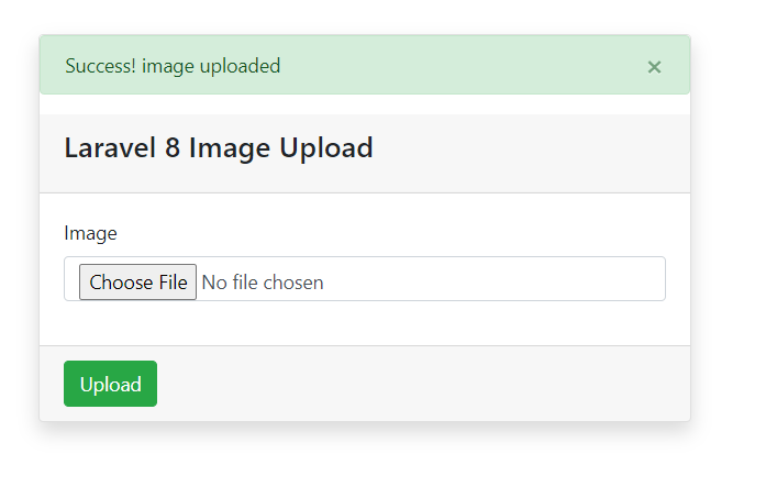 Image Uploaded Successfully
