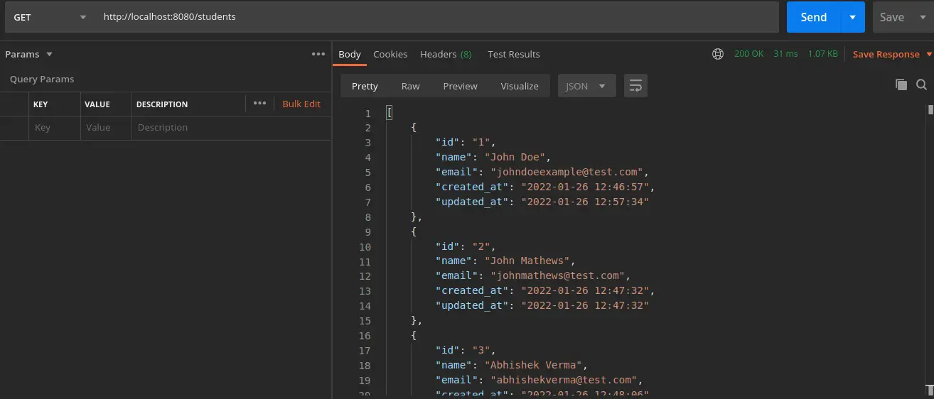 How To Create RESTful API For CRUD Application In CodeIgniter 4